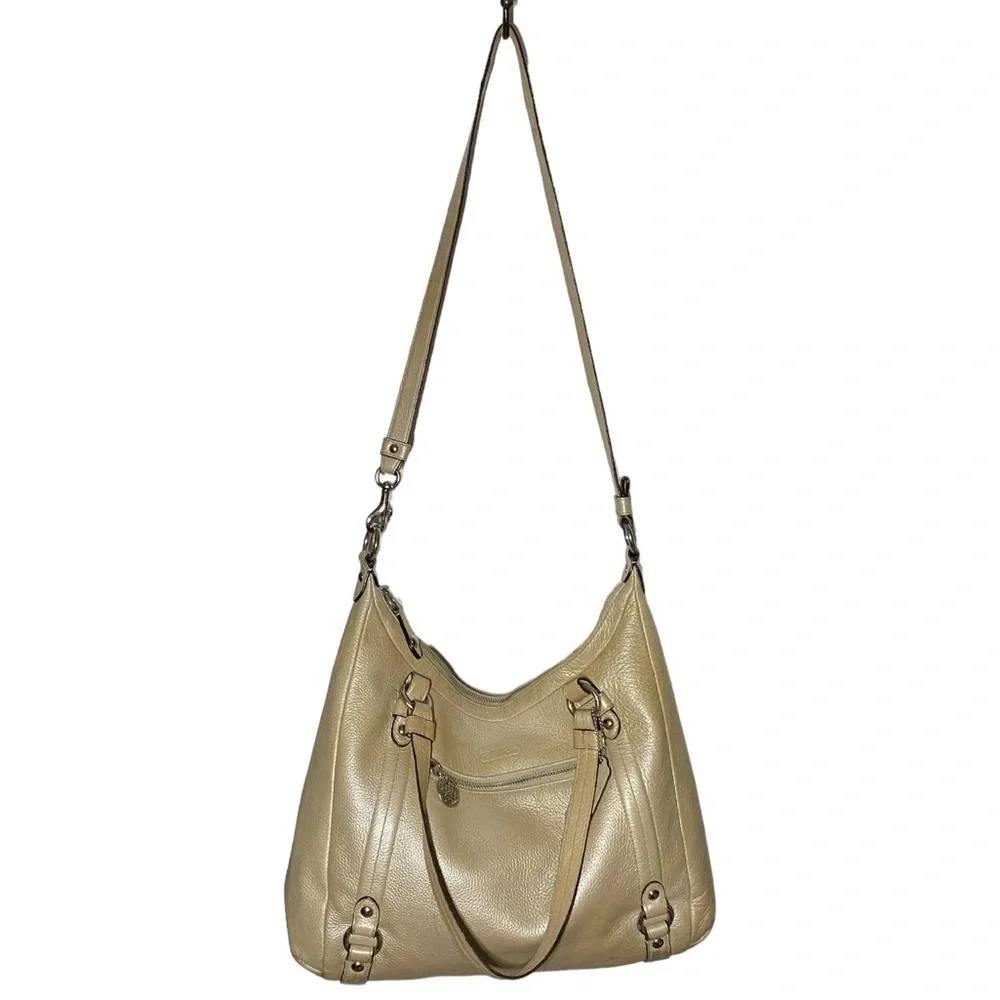 Coach Leather Shoulder Bag With Strap